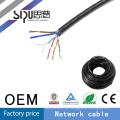 Precio de fábrica de SIPUO cat5e exterior impermeable mensajero cable ftp